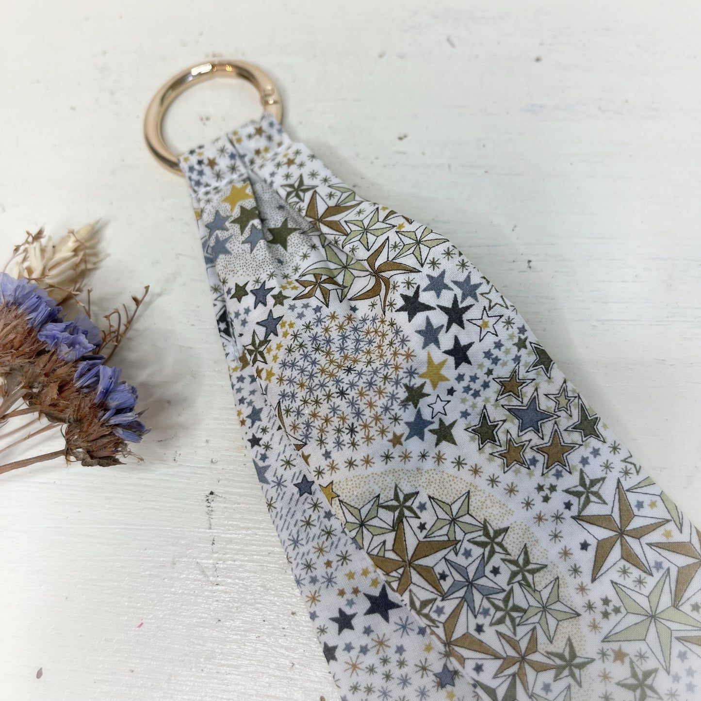 Bijoux de sac/ porte clé en Liberty étoiles