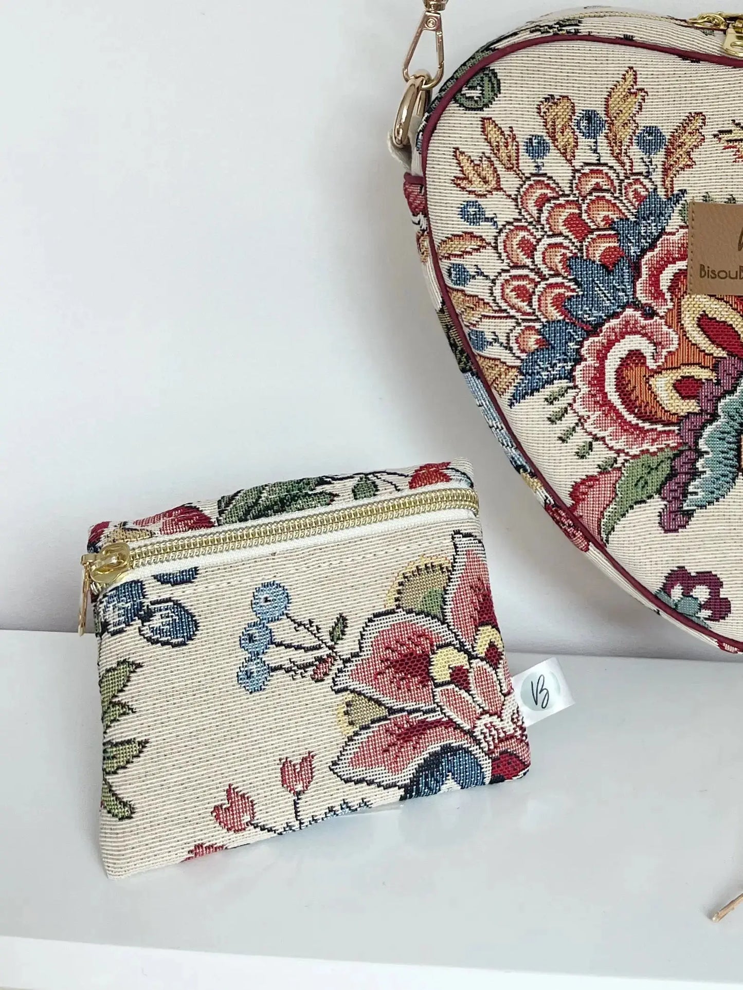 Porte monnaie velours côtelé “Liebling” Chantal BisouButterfly