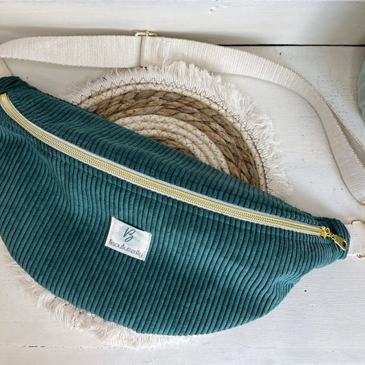Sac banane femme bleu