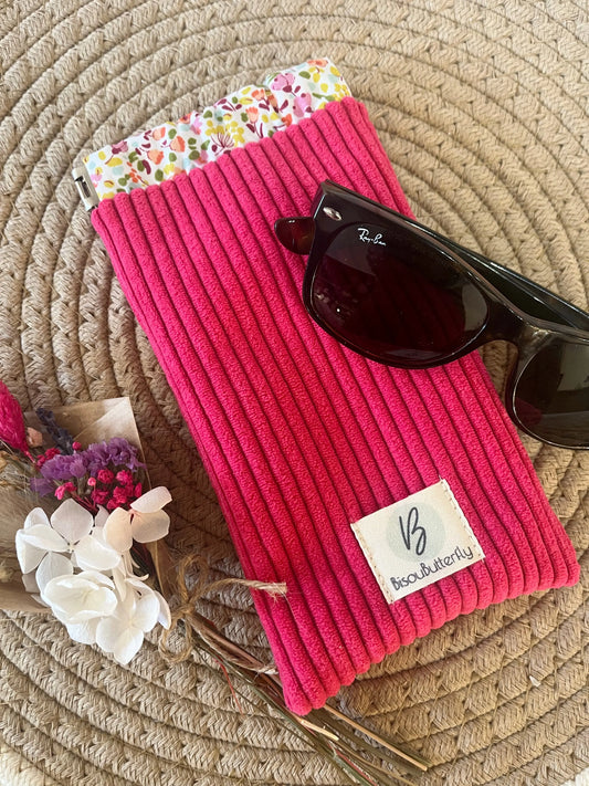 Etui à lunettes rose flupo