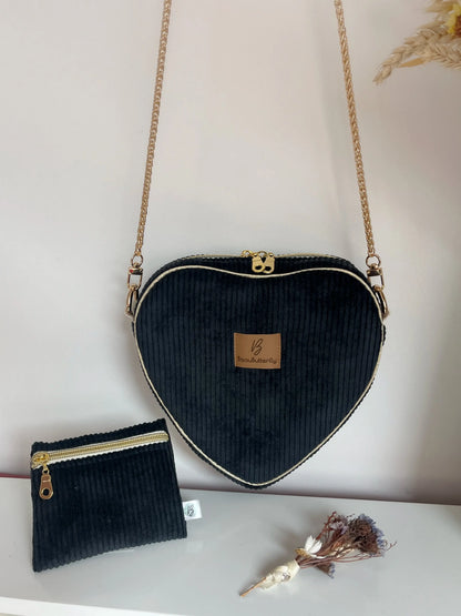 Sac bandoulière Coeur “Liebling” BisouButterfly