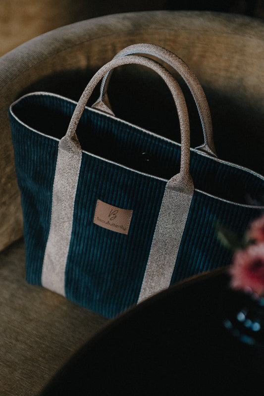 Sac à main JEANNE Noir anse doré