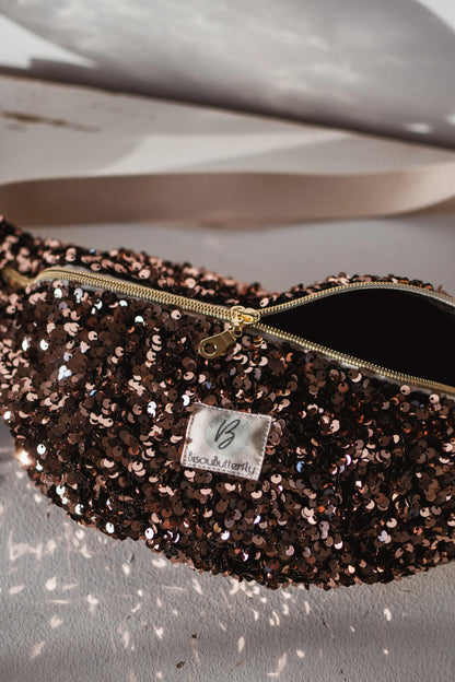 sacoche sequins rose