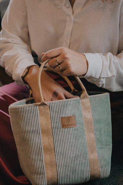 Sac cabas bleu clair