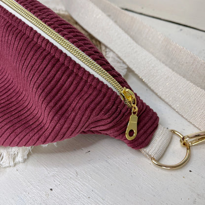 sacoche femme velours rose
