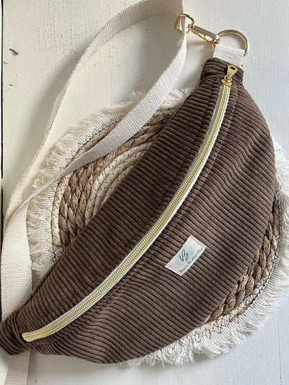 sac banane marron francais