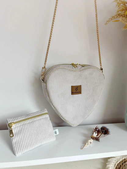 Sac bandoulière Coeur “Liebling” BisouButterfly