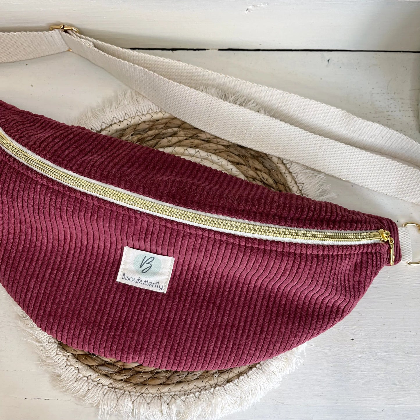 sac banane femme rose foncé